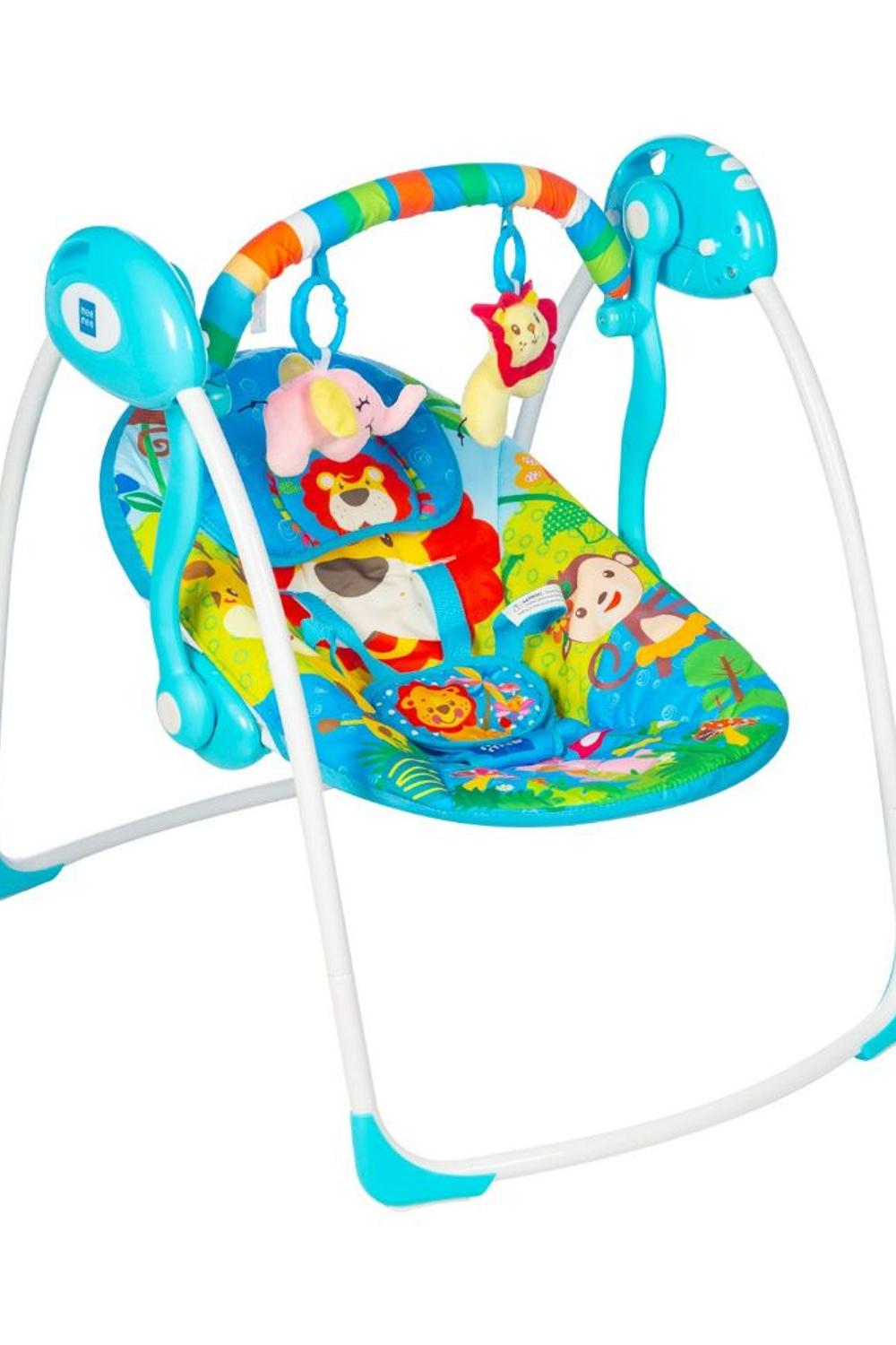 Mee Mee Soothing Baby Swing with Automatic 6 Speed Swinging Feature(Dark Blue)